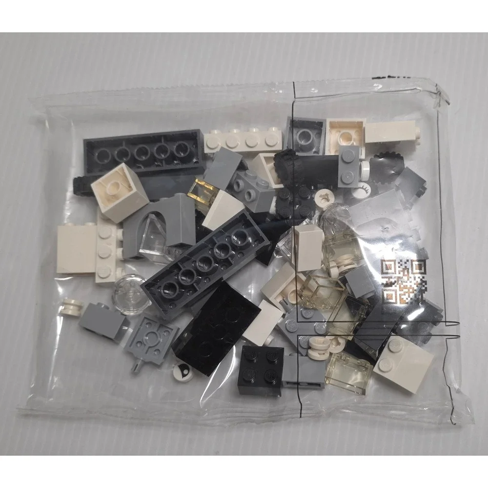 LEGO Creator Sealed Internal Parts Bag Gray White Tires Printed 2012 2.2 oz‎